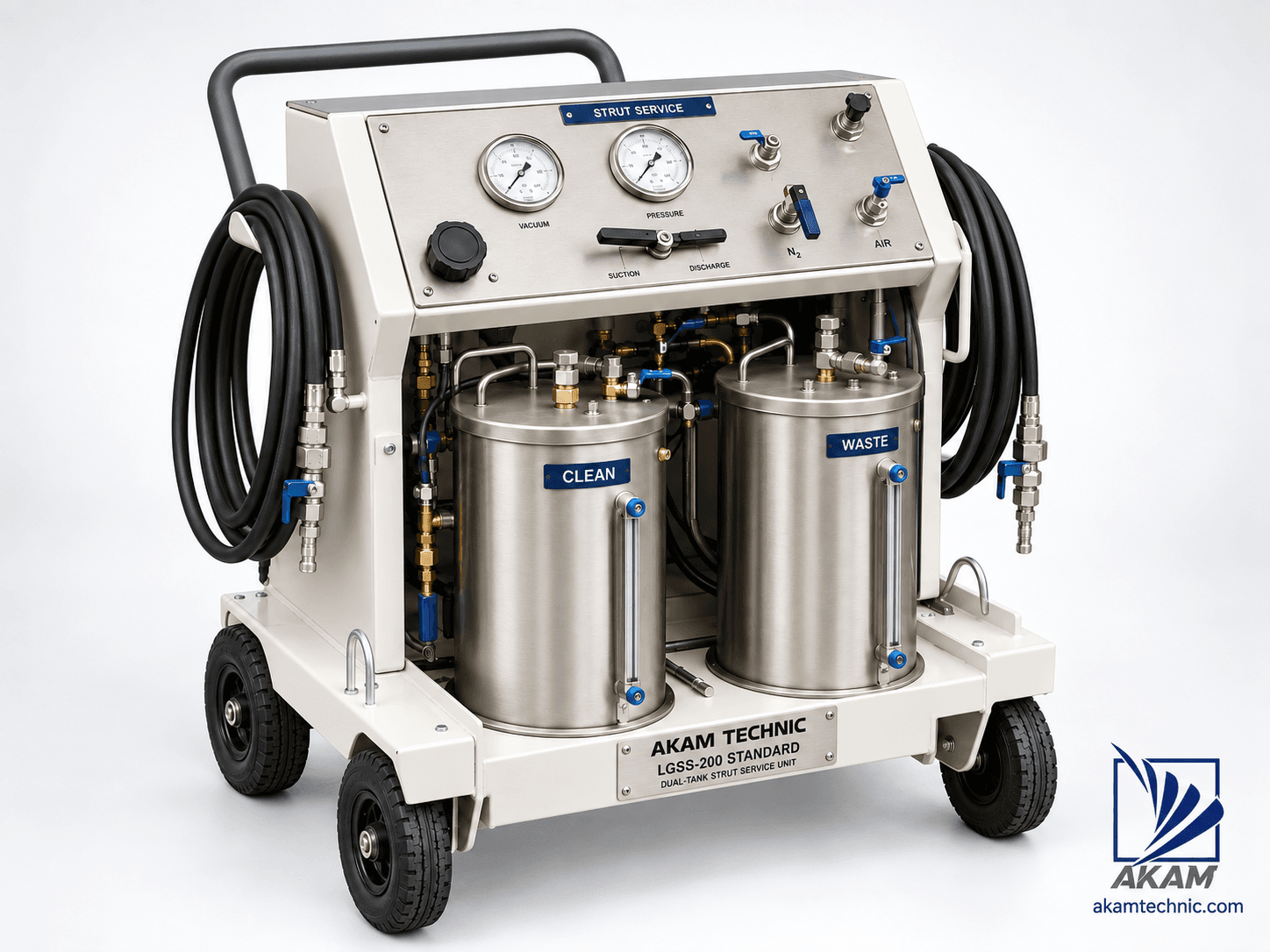 دستگاه سرویس استرات ارابه فرود هواپیما  (Dual-Tank Aircraft Strut Service Unit)SS-٢٠٠  STANDARD